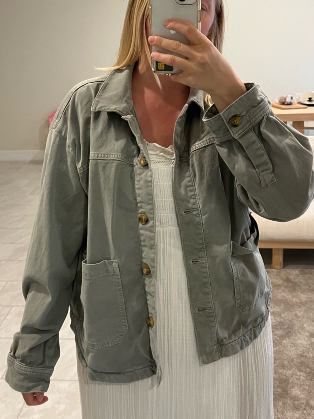 Sage Utility Jacket - Women's Casual Button-Up Coat